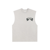 Lake Mode Raw Edge Cotton Tank Top