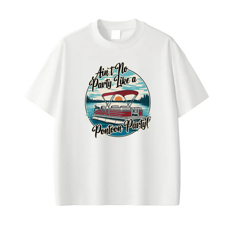 Pontoon Party Lake Life Quick-Dry Cooling Tee
