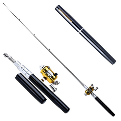 cheap compact fishing pole Telescopic Mini Fishing Pole – Cunning Chameleon