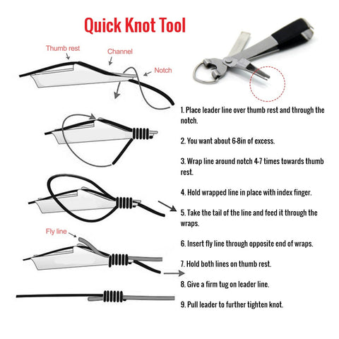 cunning chameleon fishing hook tying tool Quick Knot Tool – Cunning Chameleon